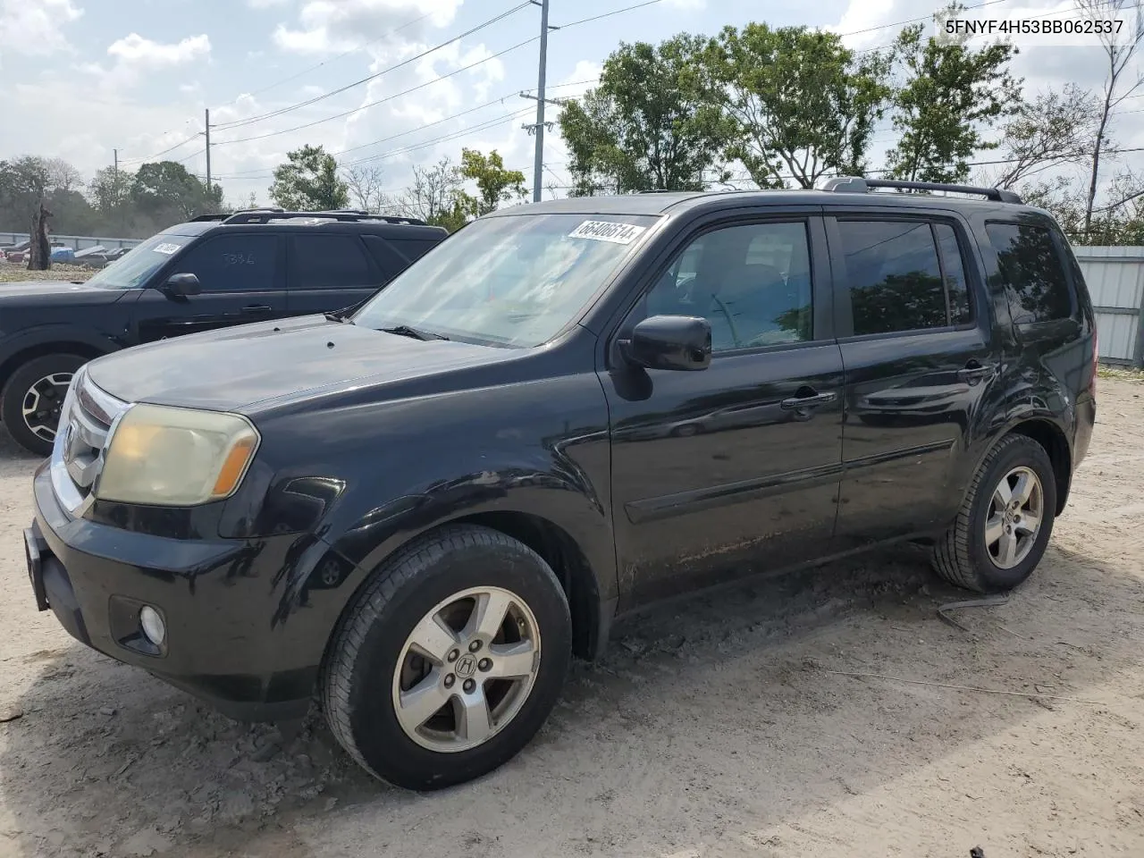 2011 Honda Pilot Exl VIN: 5FNYF4H53BB062537 Lot: 66406614