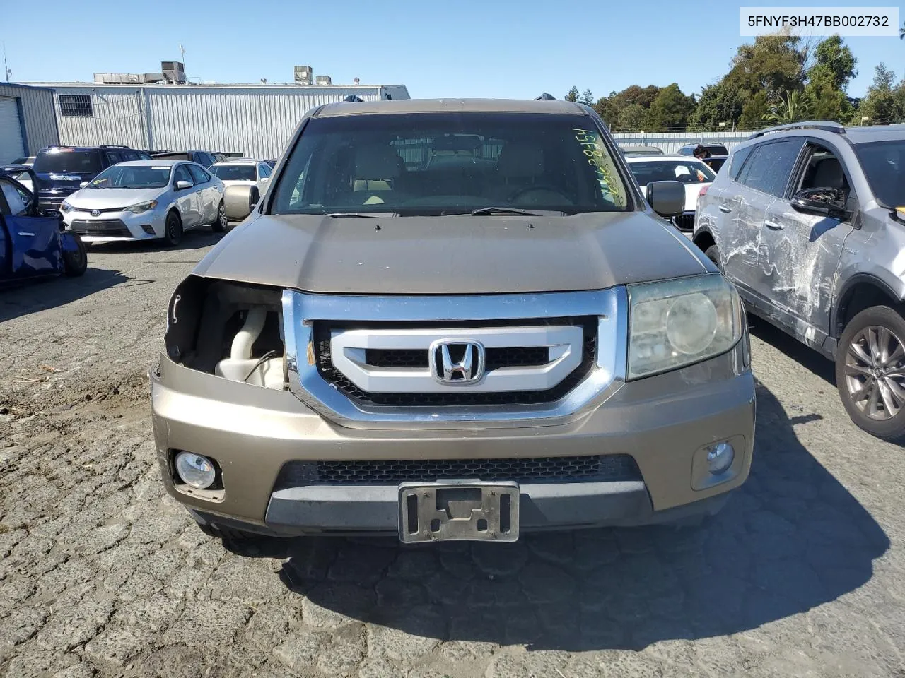 2011 Honda Pilot Ex VIN: 5FNYF3H47BB002732 Lot: 66698454