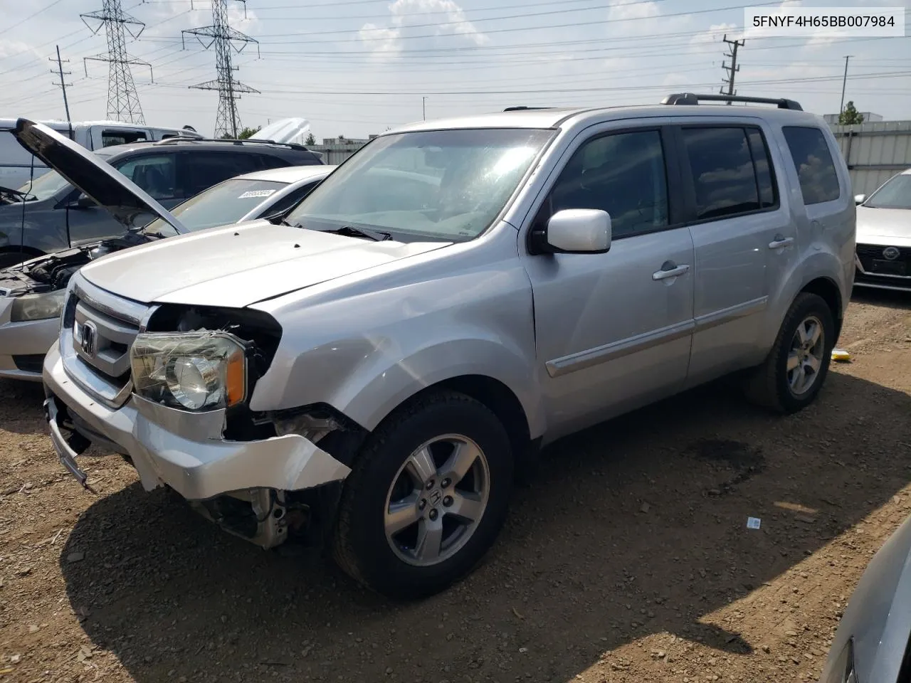 2011 Honda Pilot Exl VIN: 5FNYF4H65BB007984 Lot: 67065954