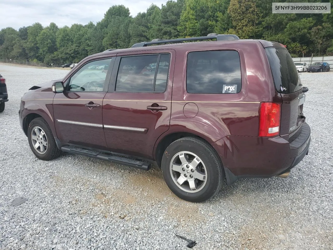 2011 Honda Pilot Touring VIN: 5FNYF3H99BB023206 Lot: 67715154