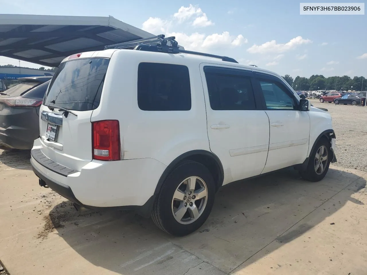 2011 Honda Pilot Exl VIN: 5FNYF3H67BB023906 Lot: 67790624