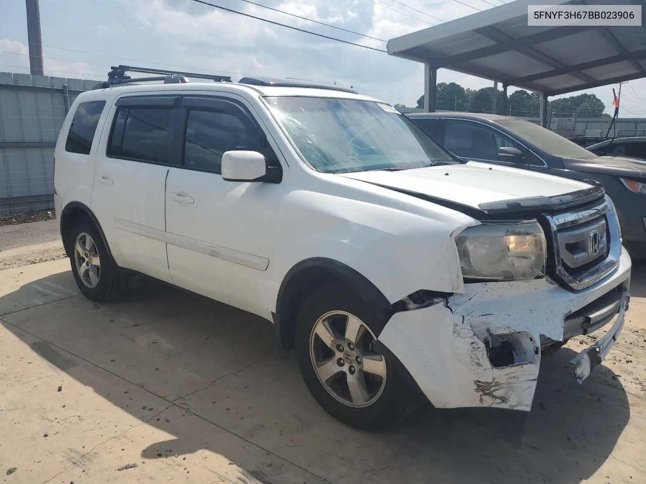 2011 Honda Pilot Exl VIN: 5FNYF3H67BB023906 Lot: 67790624