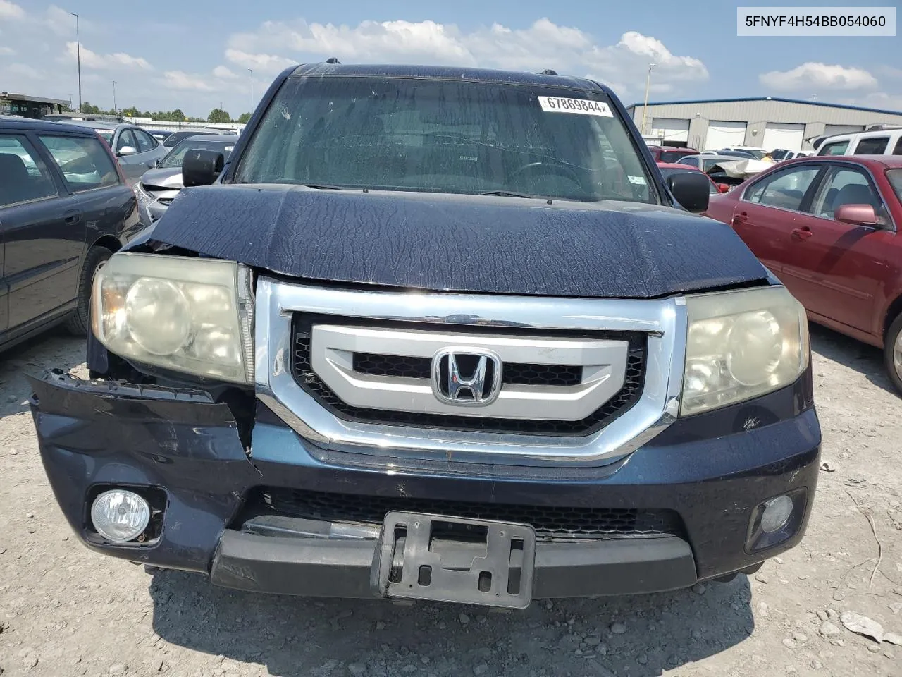 5FNYF4H54BB054060 2011 Honda Pilot Exl