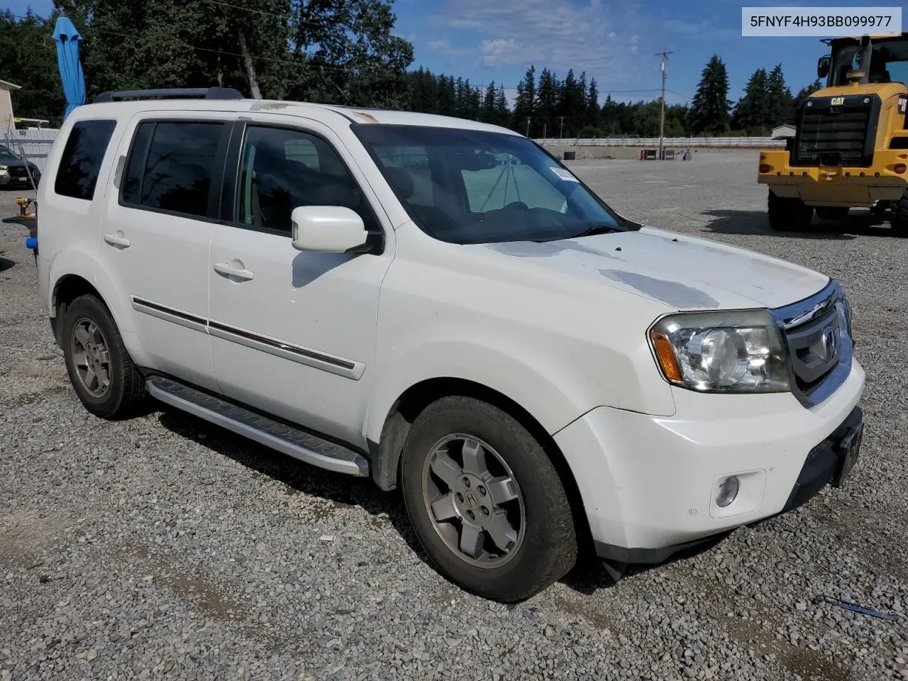 2011 Honda Pilot Touring VIN: 5FNYF4H93BB099977 Lot: 68088794