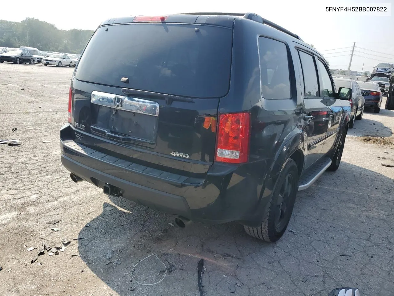 2011 Honda Pilot Exl VIN: 5FNYF4H52BB007822 Lot: 68224774