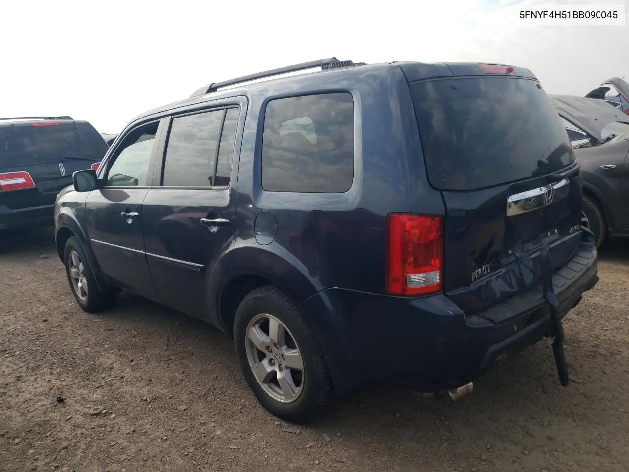 5FNYF4H51BB090045 2011 Honda Pilot Exl