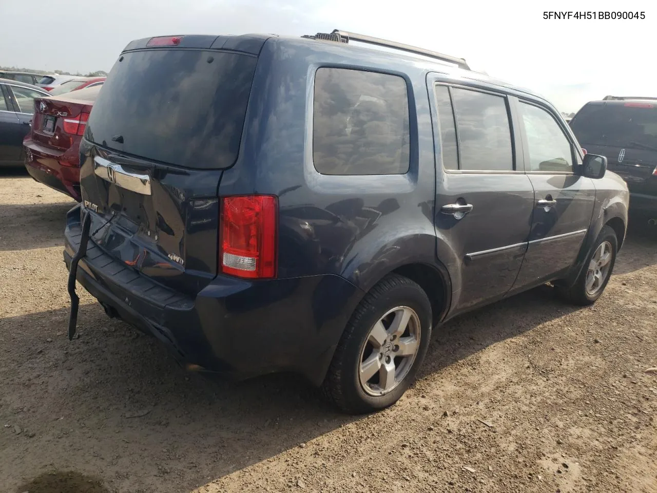 2011 Honda Pilot Exl VIN: 5FNYF4H51BB090045 Lot: 68983974