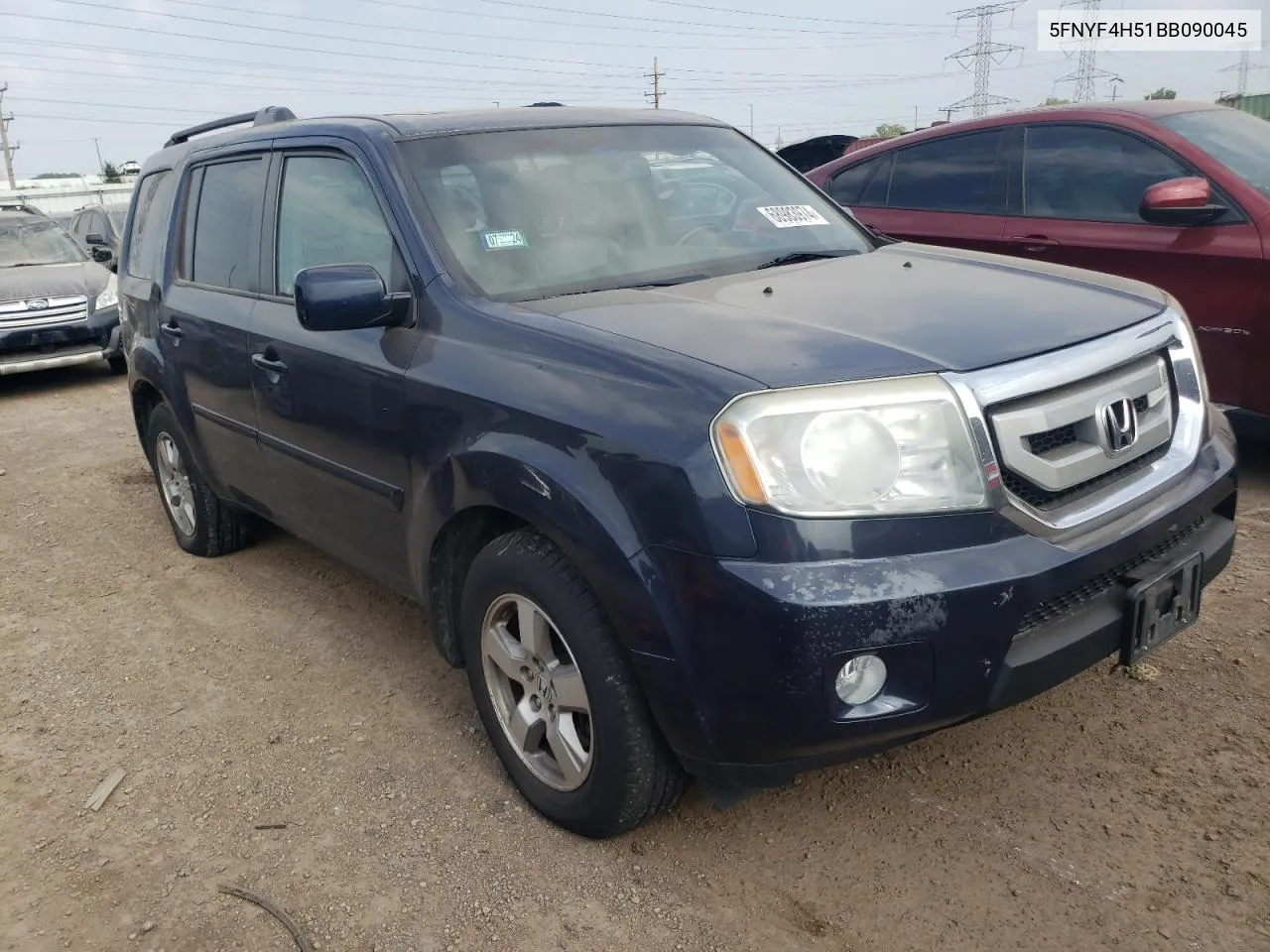 2011 Honda Pilot Exl VIN: 5FNYF4H51BB090045 Lot: 68983974