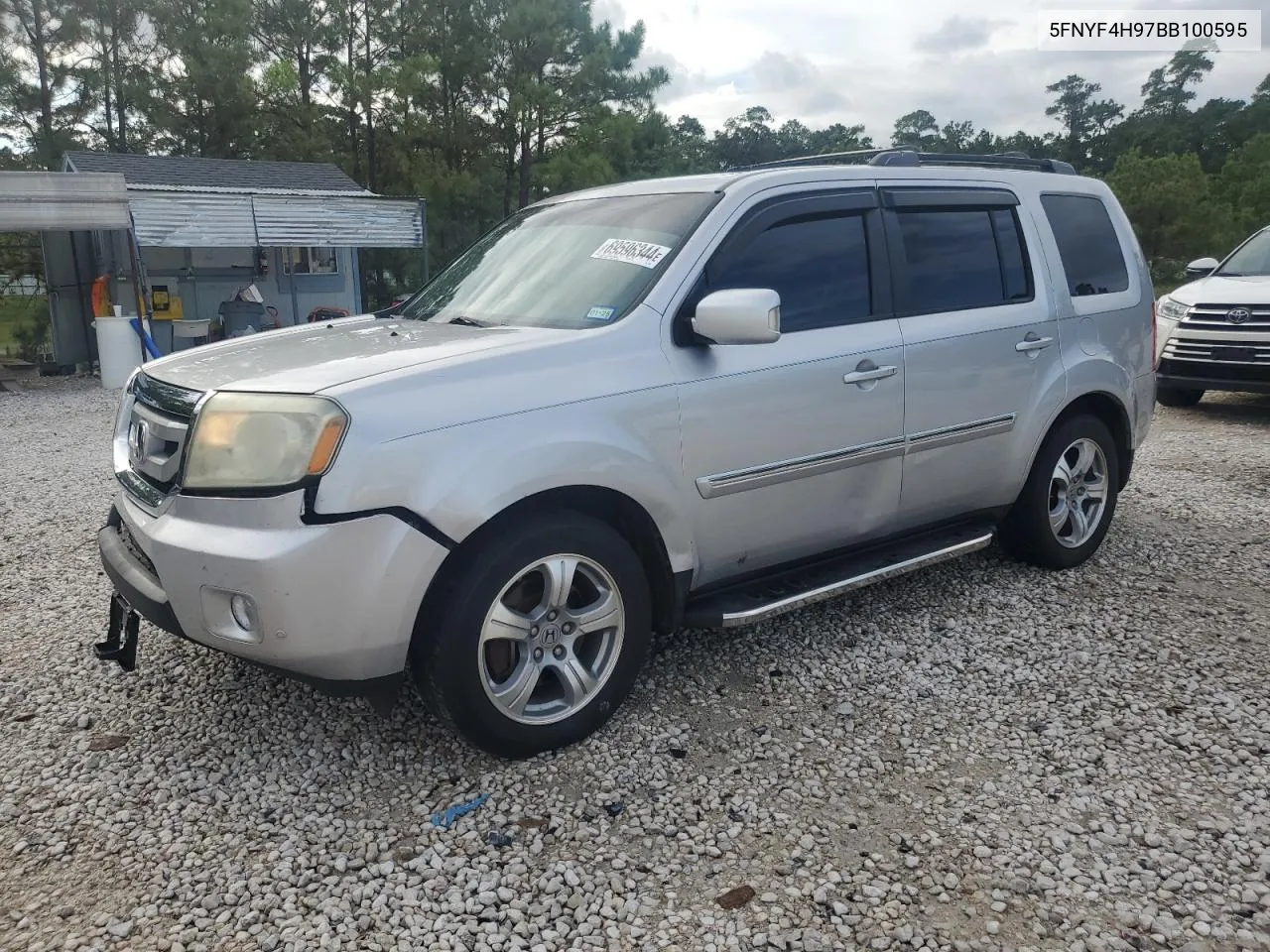 2011 Honda Pilot Touring VIN: 5FNYF4H97BB100595 Lot: 69596344