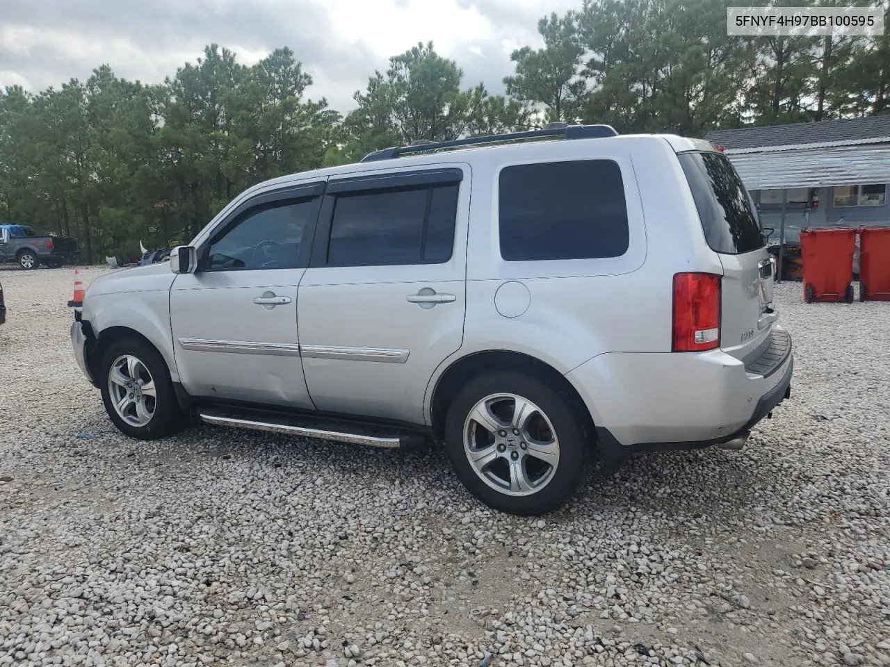 2011 Honda Pilot Touring VIN: 5FNYF4H97BB100595 Lot: 69596344