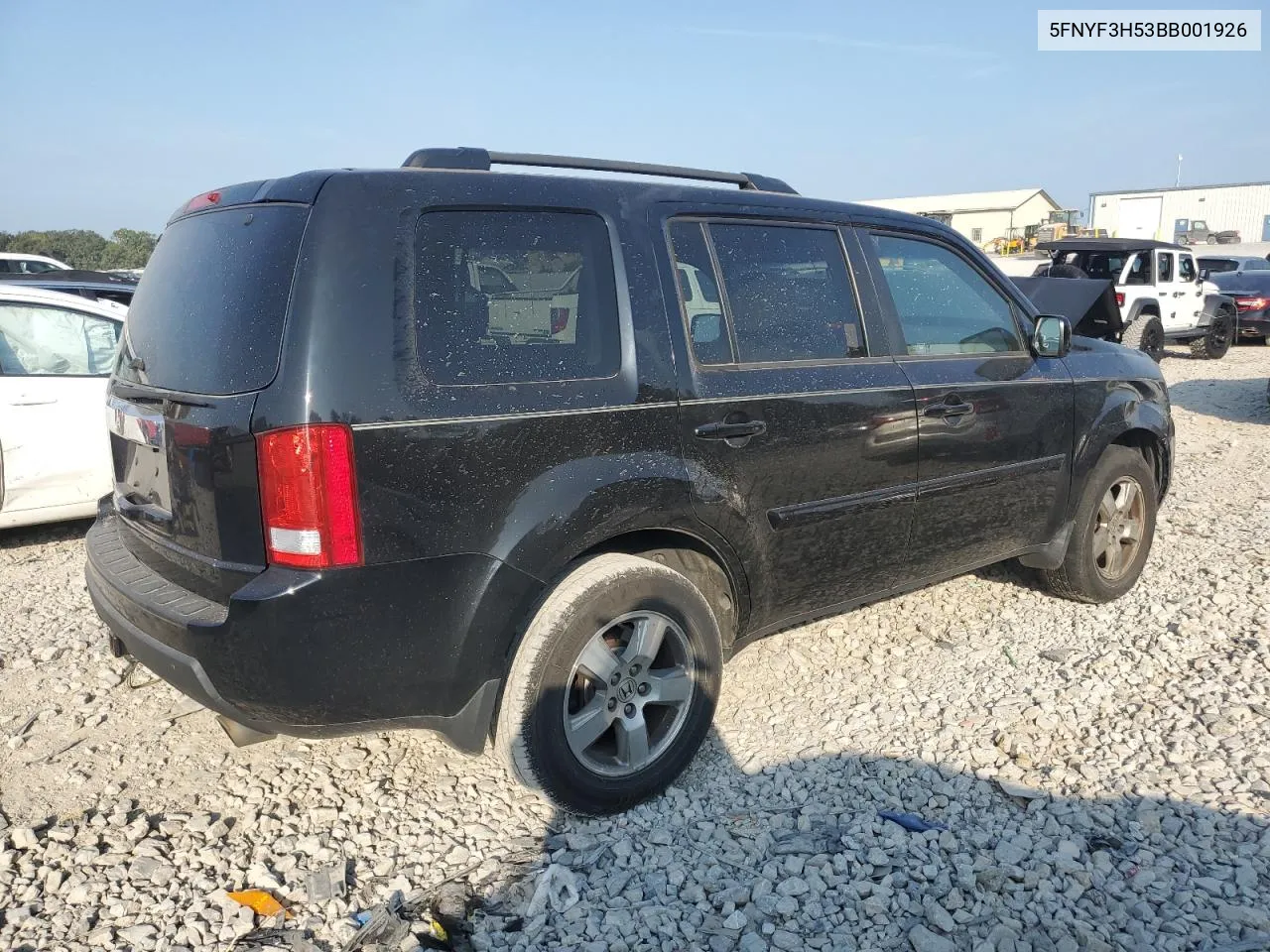 5FNYF3H53BB001926 2011 Honda Pilot Exl