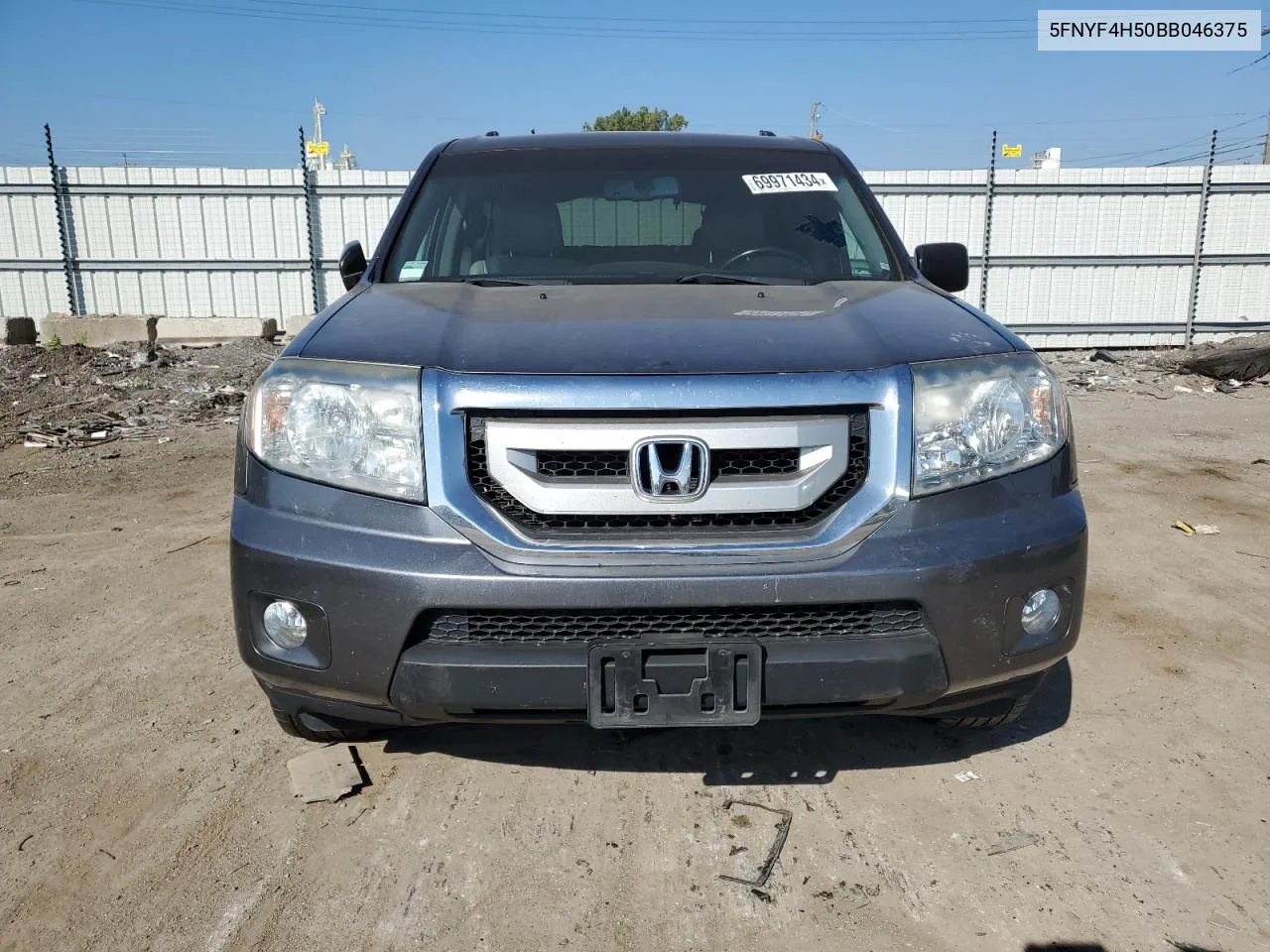 2011 Honda Pilot Exl VIN: 5FNYF4H50BB046375 Lot: 69971434