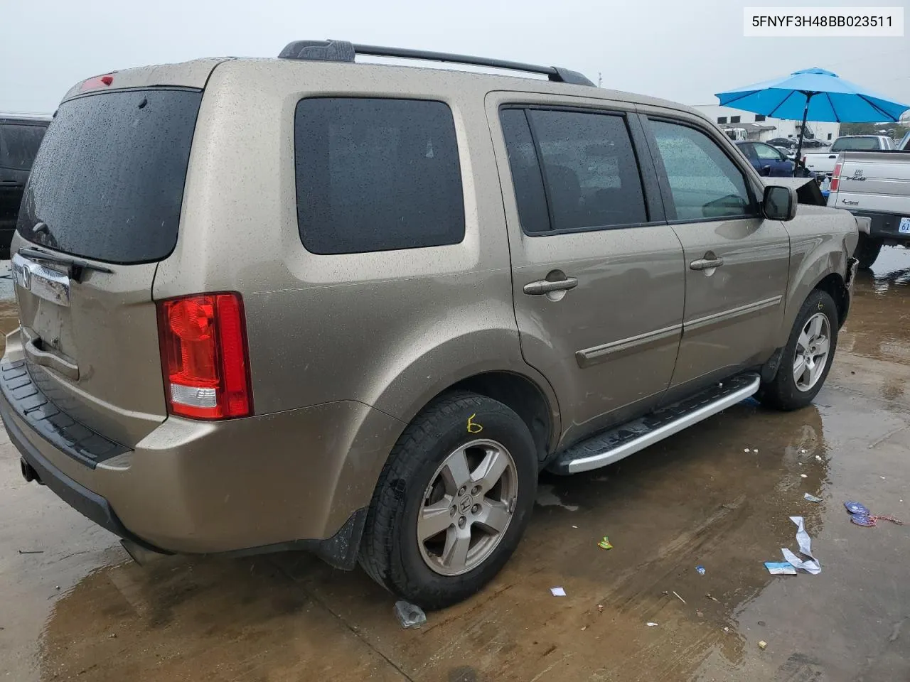 2011 Honda Pilot Ex VIN: 5FNYF3H48BB023511 Lot: 69975274