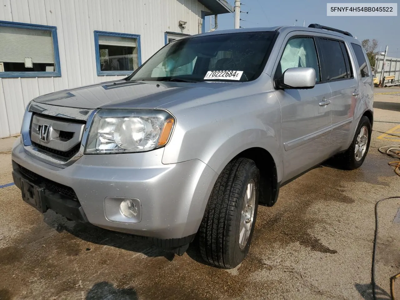 2011 Honda Pilot Exl VIN: 5FNYF4H54BB045522 Lot: 70222684