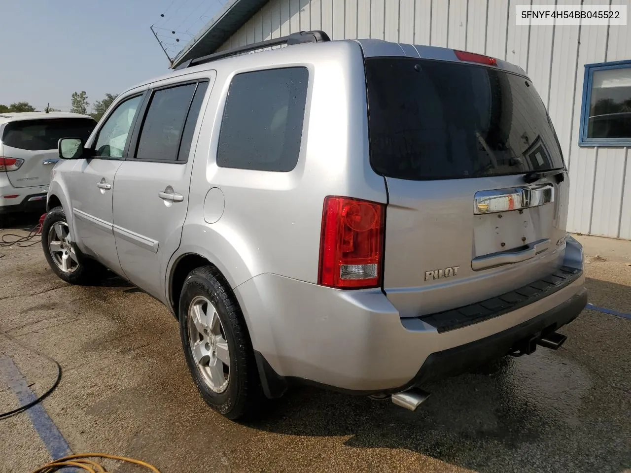 2011 Honda Pilot Exl VIN: 5FNYF4H54BB045522 Lot: 70222684