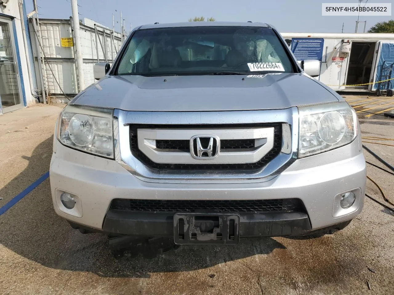 2011 Honda Pilot Exl VIN: 5FNYF4H54BB045522 Lot: 70222684