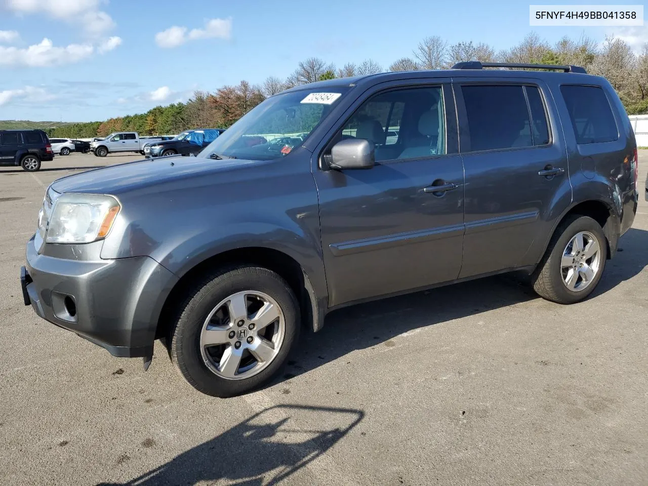 2011 Honda Pilot Ex VIN: 5FNYF4H49BB041358 Lot: 70348464