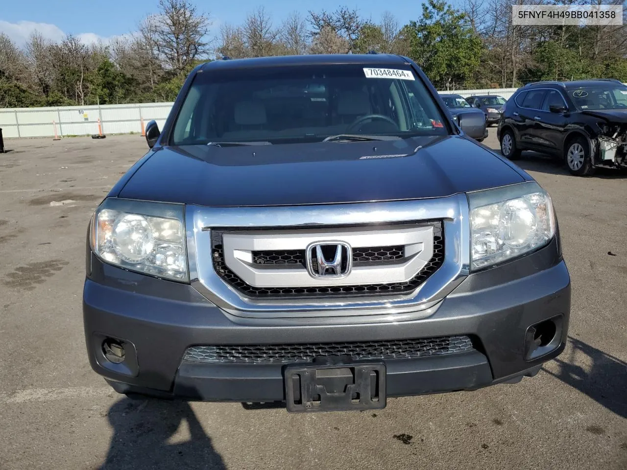 2011 Honda Pilot Ex VIN: 5FNYF4H49BB041358 Lot: 70348464