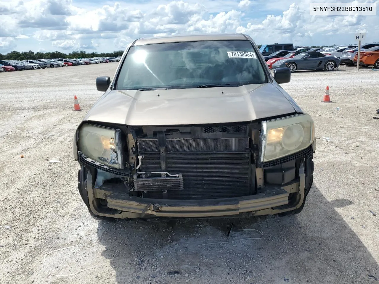 5FNYF3H22BB013510 2011 Honda Pilot Lx