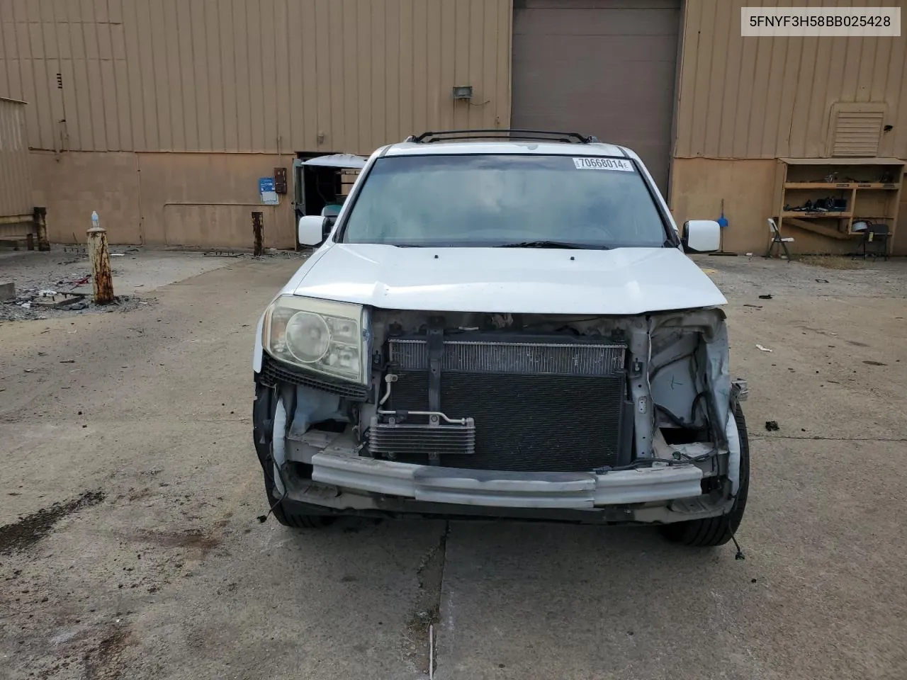 5FNYF3H58BB025428 2011 Honda Pilot Exl