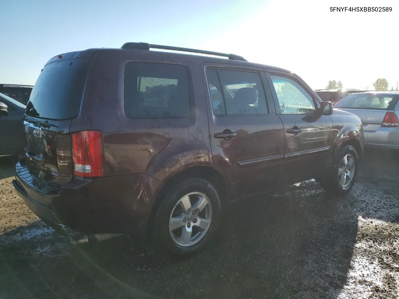 2011 Honda Pilot Exl VIN: 5FNYF4H5XBB502589 Lot: 70690274