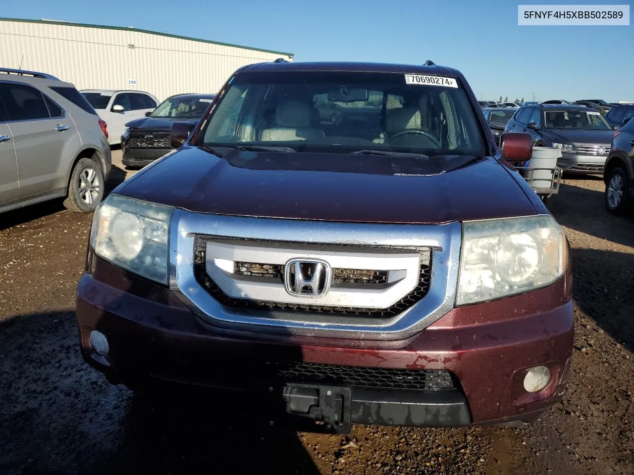 5FNYF4H5XBB502589 2011 Honda Pilot Exl