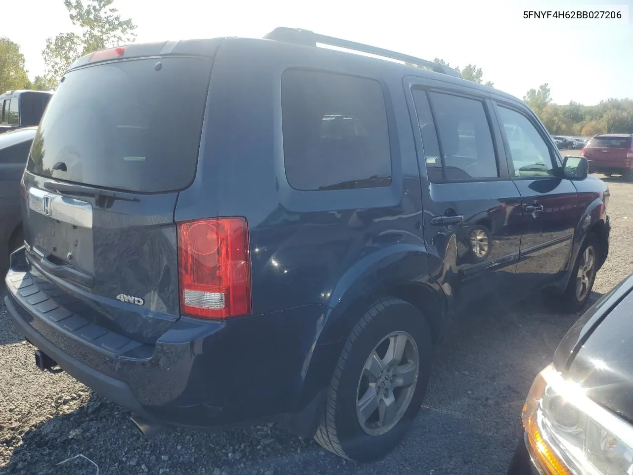 5FNYF4H62BB027206 2011 Honda Pilot Exl