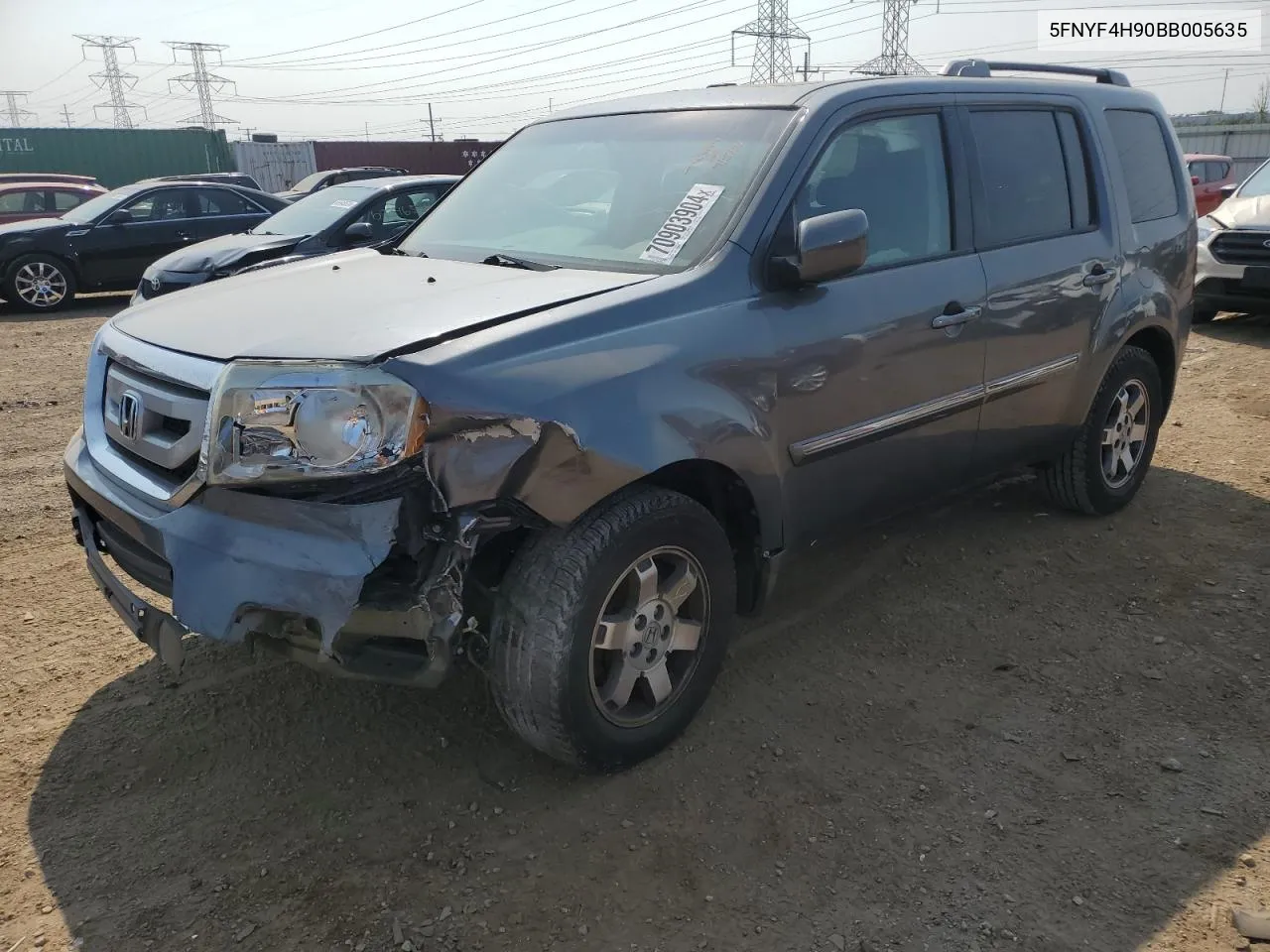 5FNYF4H90BB005635 2011 Honda Pilot Touring