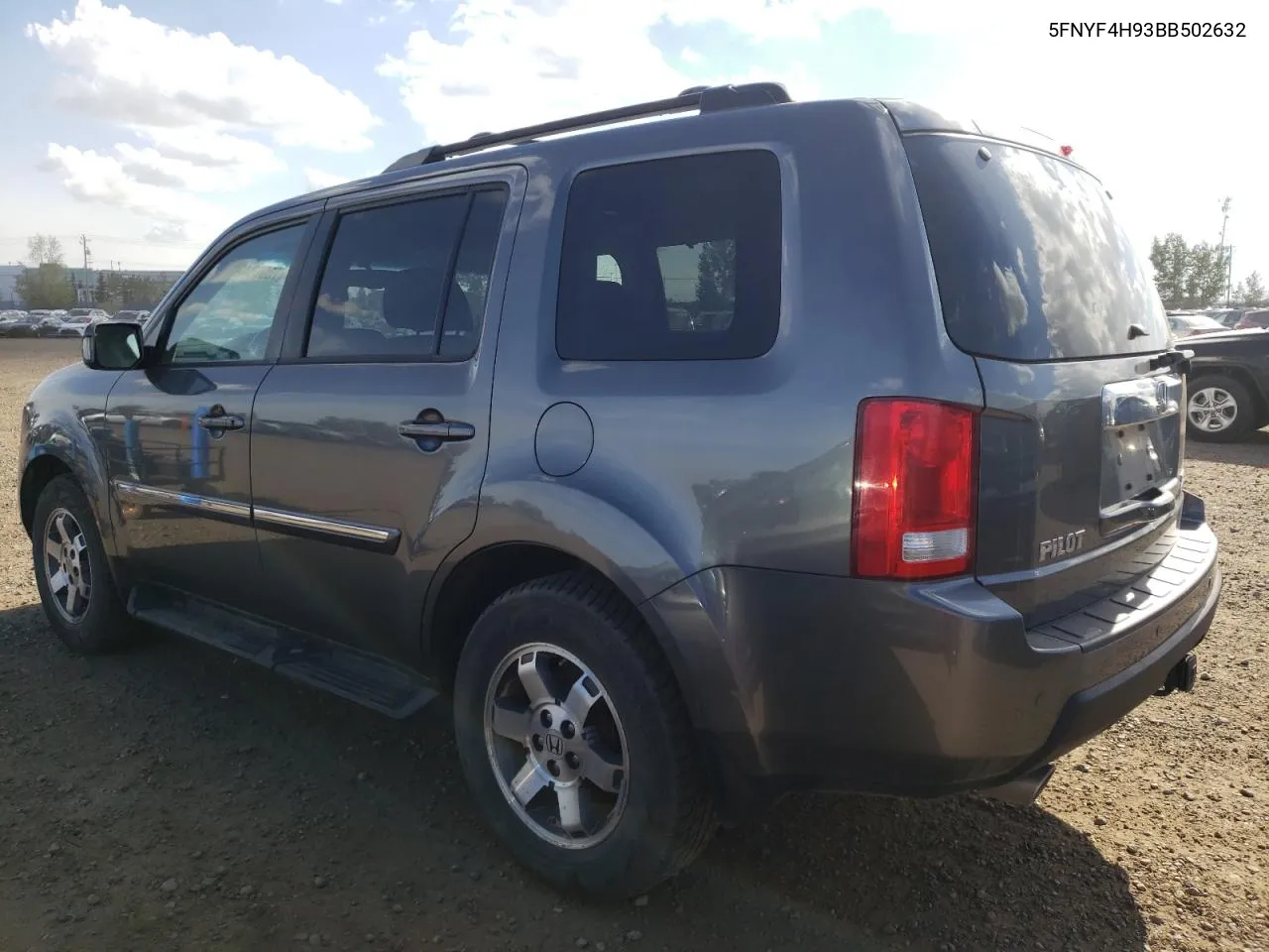 2011 Honda Pilot Touring VIN: 5FNYF4H93BB502632 Lot: 70960424