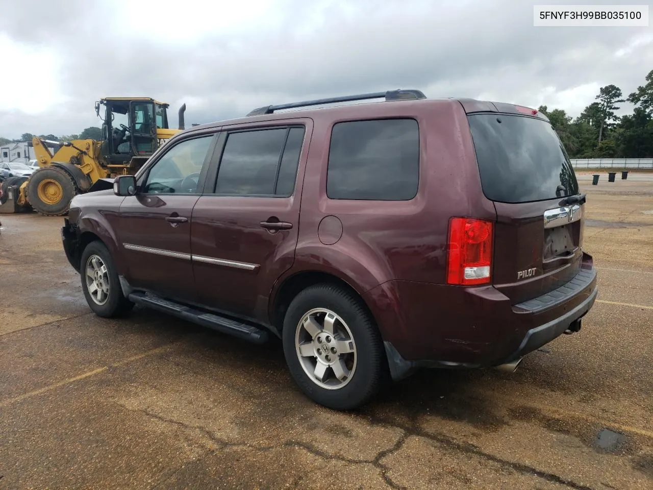 2011 Honda Pilot Touring VIN: 5FNYF3H99BB035100 Lot: 71030704