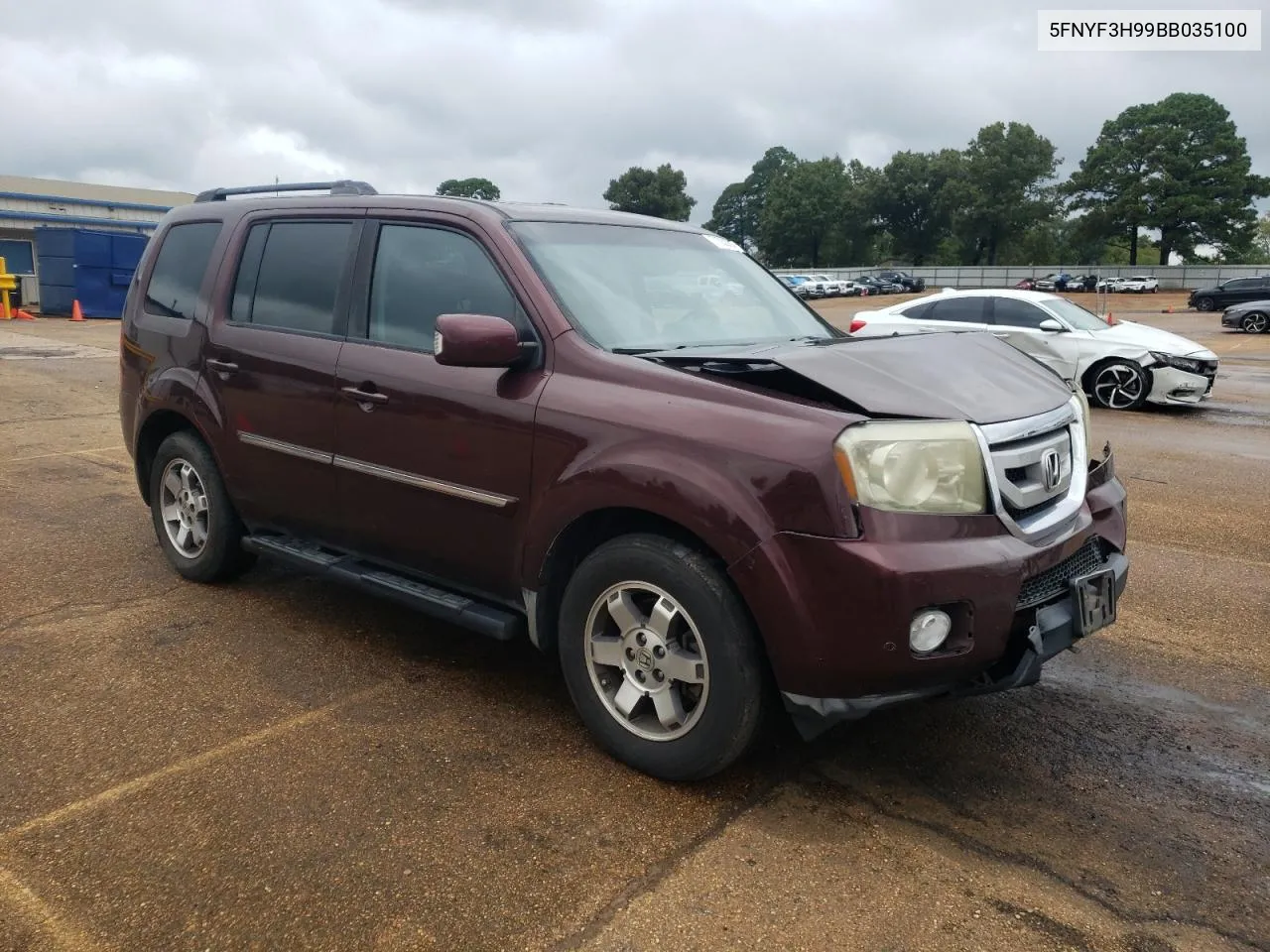 2011 Honda Pilot Touring VIN: 5FNYF3H99BB035100 Lot: 71030704