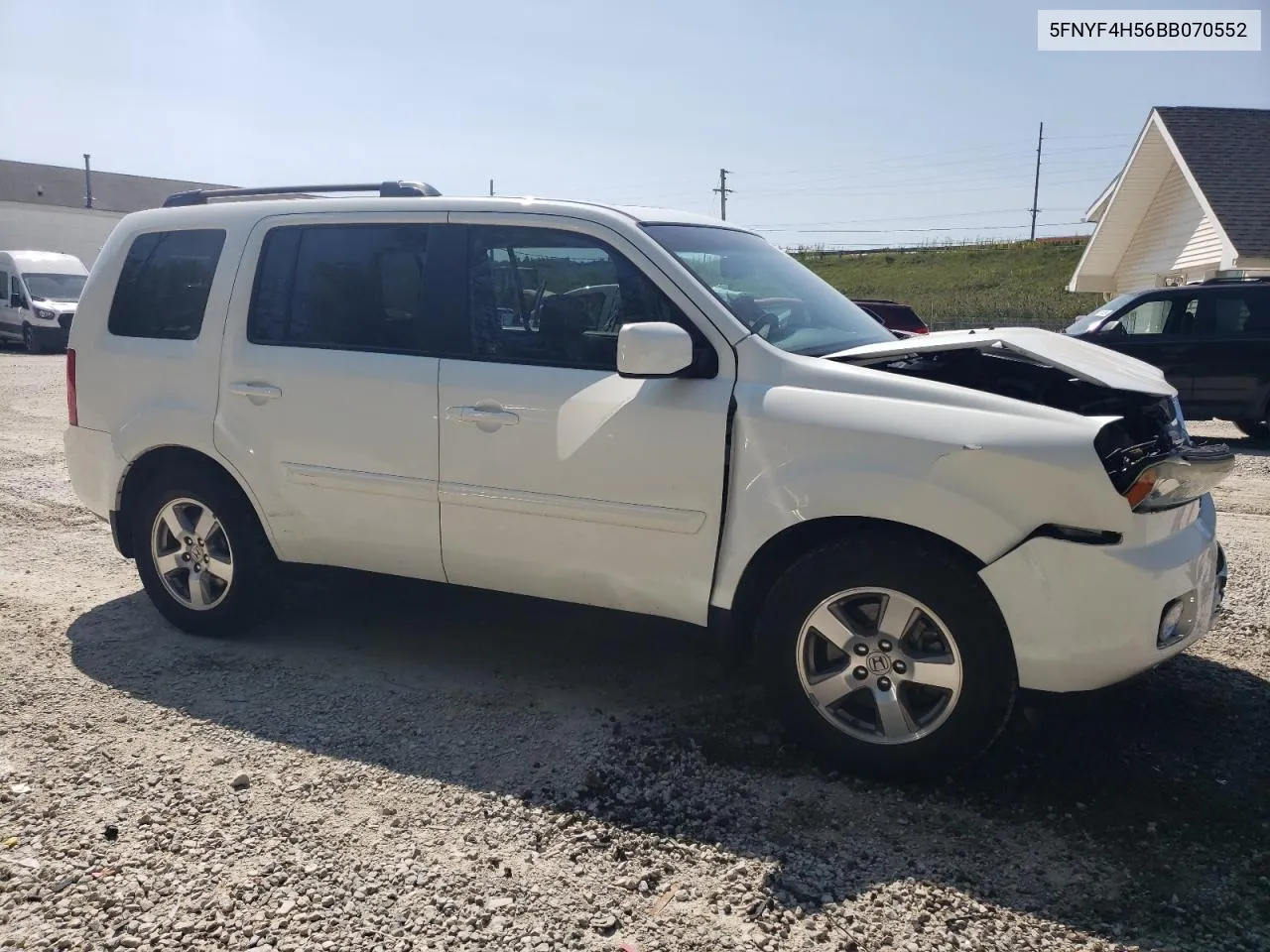 2011 Honda Pilot Exl VIN: 5FNYF4H56BB070552 Lot: 71308504