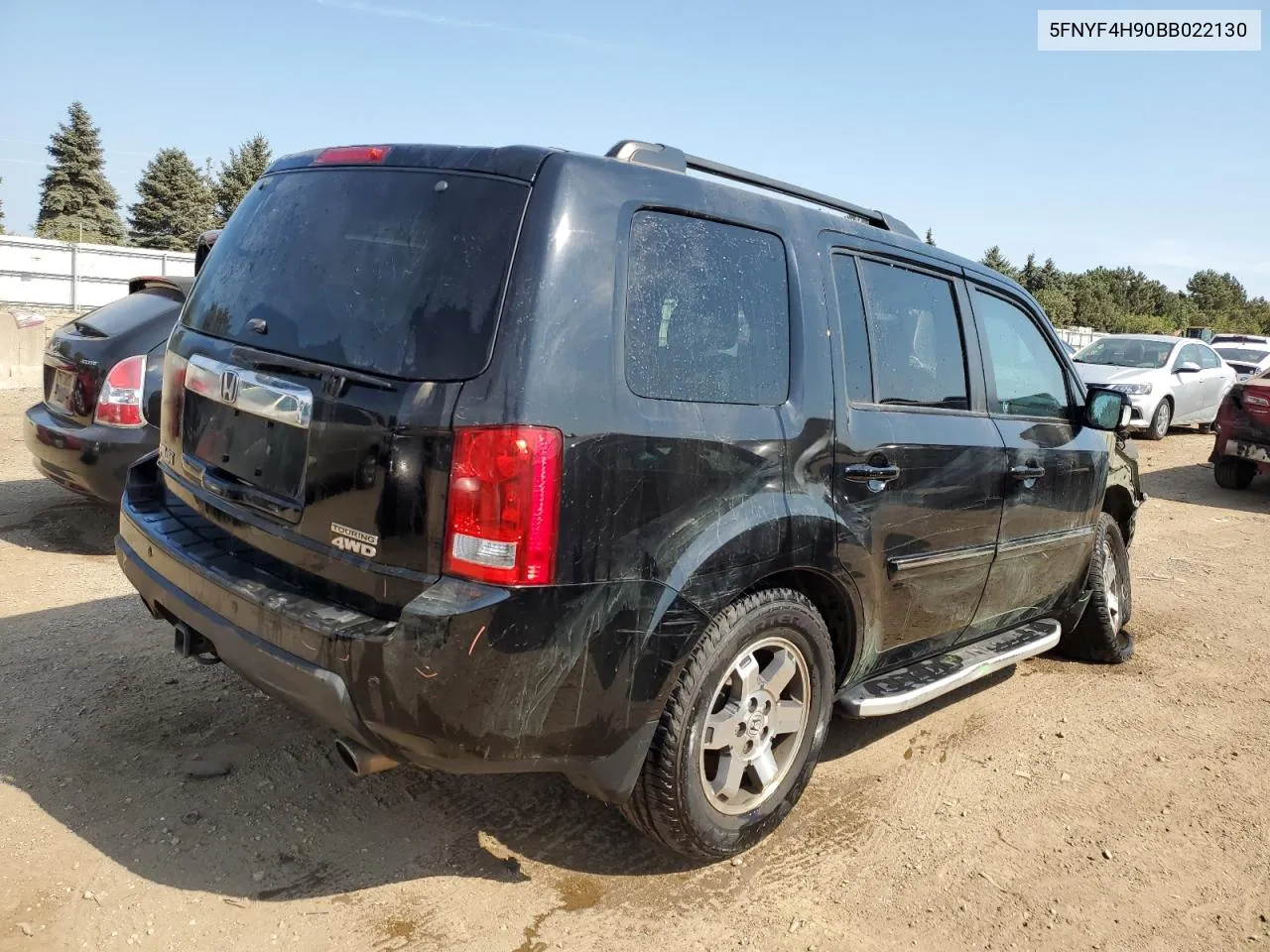 2011 Honda Pilot Touring VIN: 5FNYF4H90BB022130 Lot: 71426644