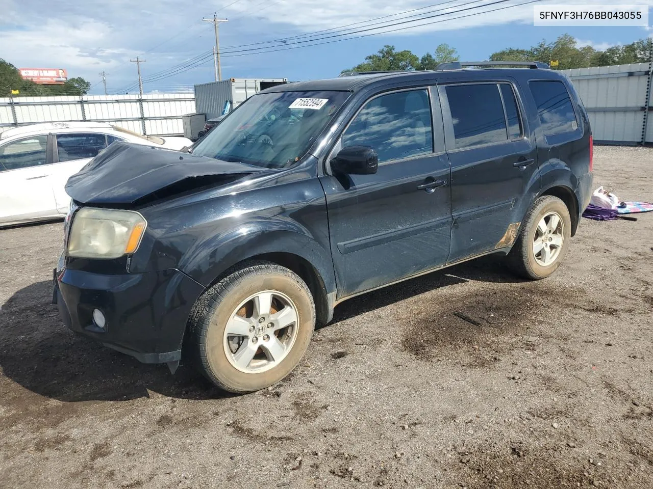 2011 Honda Pilot Exln VIN: 5FNYF3H76BB043055 Lot: 71552594