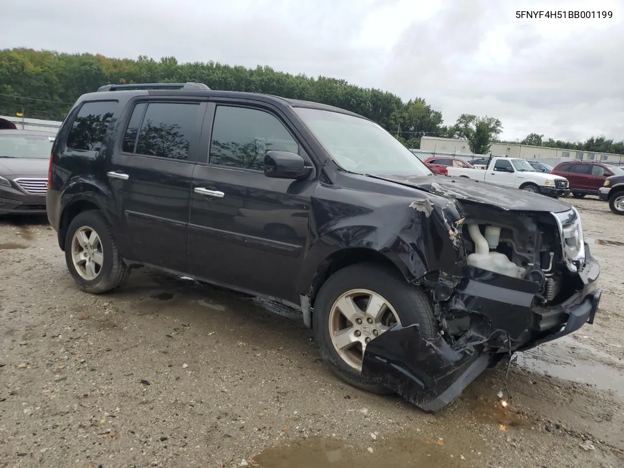 2011 Honda Pilot Exl VIN: 5FNYF4H51BB001199 Lot: 71564654