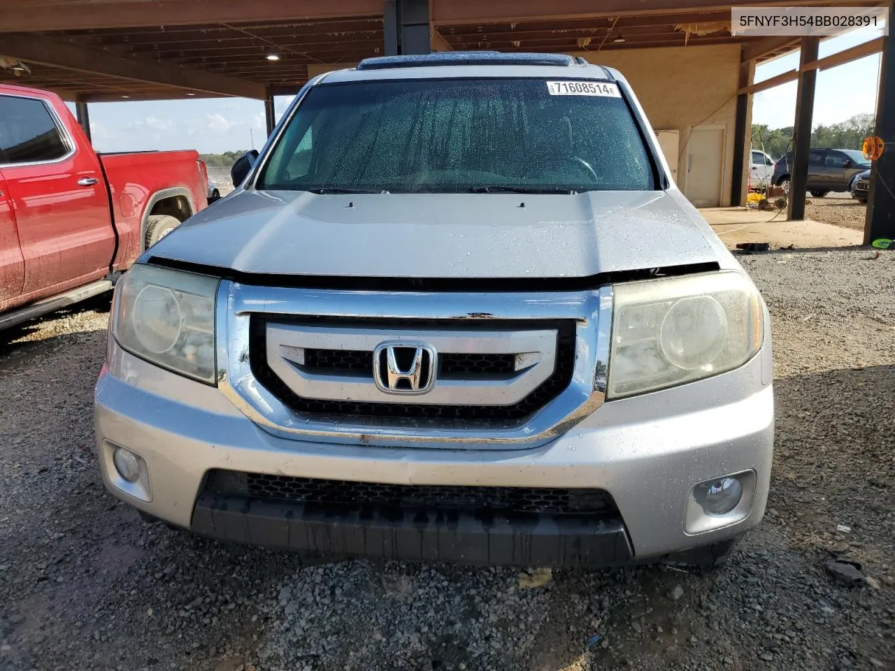 2011 Honda Pilot Exl VIN: 5FNYF3H54BB028391 Lot: 71608514