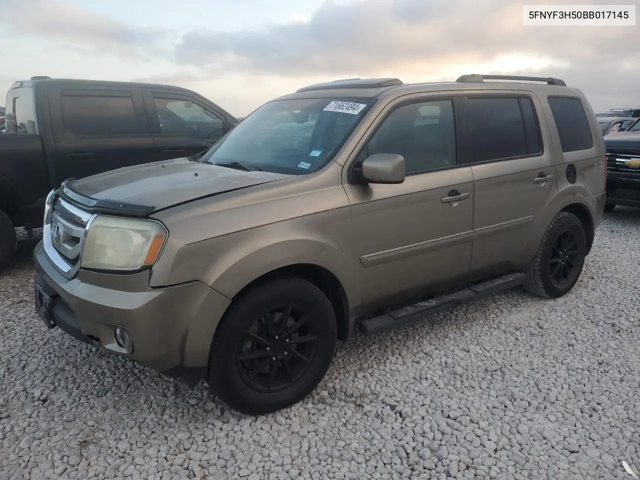 2011 Honda Pilot Exl VIN: 5FNYF3H50BB017145 Lot: 71662494