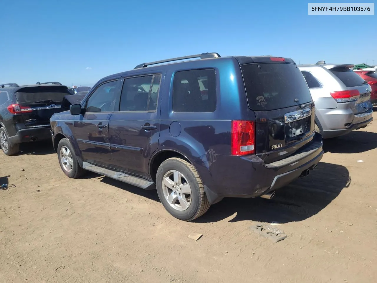 5FNYF4H79BB103576 2011 Honda Pilot Exln