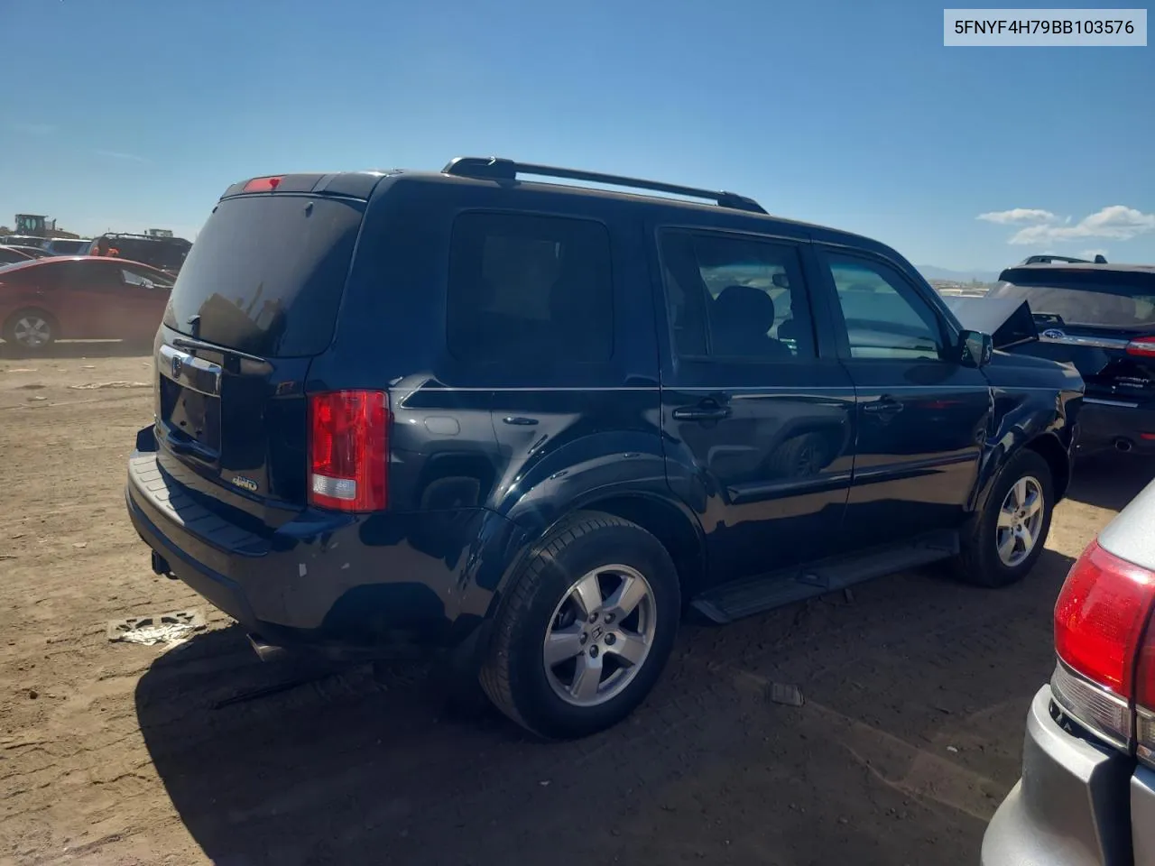 5FNYF4H79BB103576 2011 Honda Pilot Exln