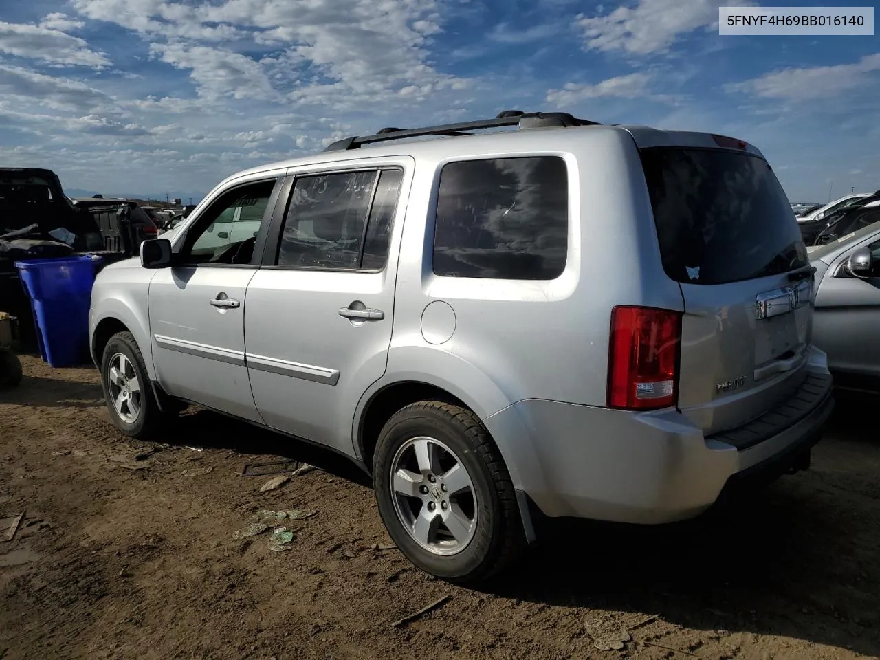 2011 Honda Pilot Exl VIN: 5FNYF4H69BB016140 Lot: 72071514