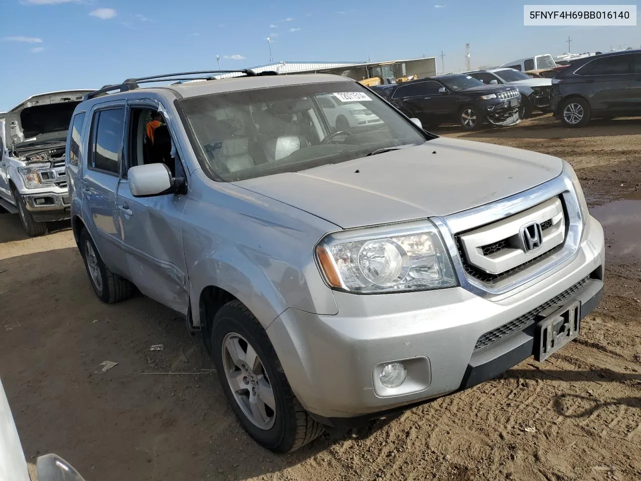 2011 Honda Pilot Exl VIN: 5FNYF4H69BB016140 Lot: 72071514