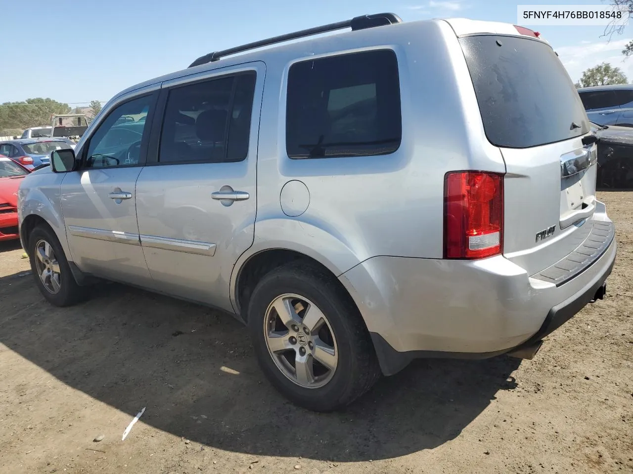 2011 Honda Pilot Exln VIN: 5FNYF4H76BB018548 Lot: 72089294