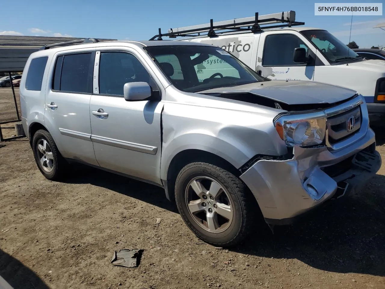 2011 Honda Pilot Exln VIN: 5FNYF4H76BB018548 Lot: 72089294