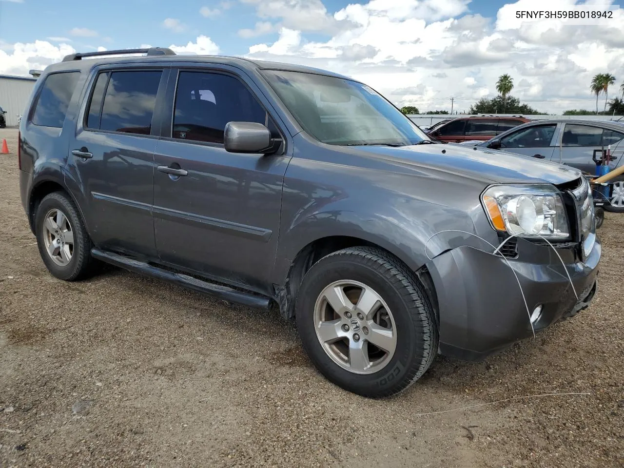 2011 Honda Pilot Exl VIN: 5FNYF3H59BB018942 Lot: 72193764