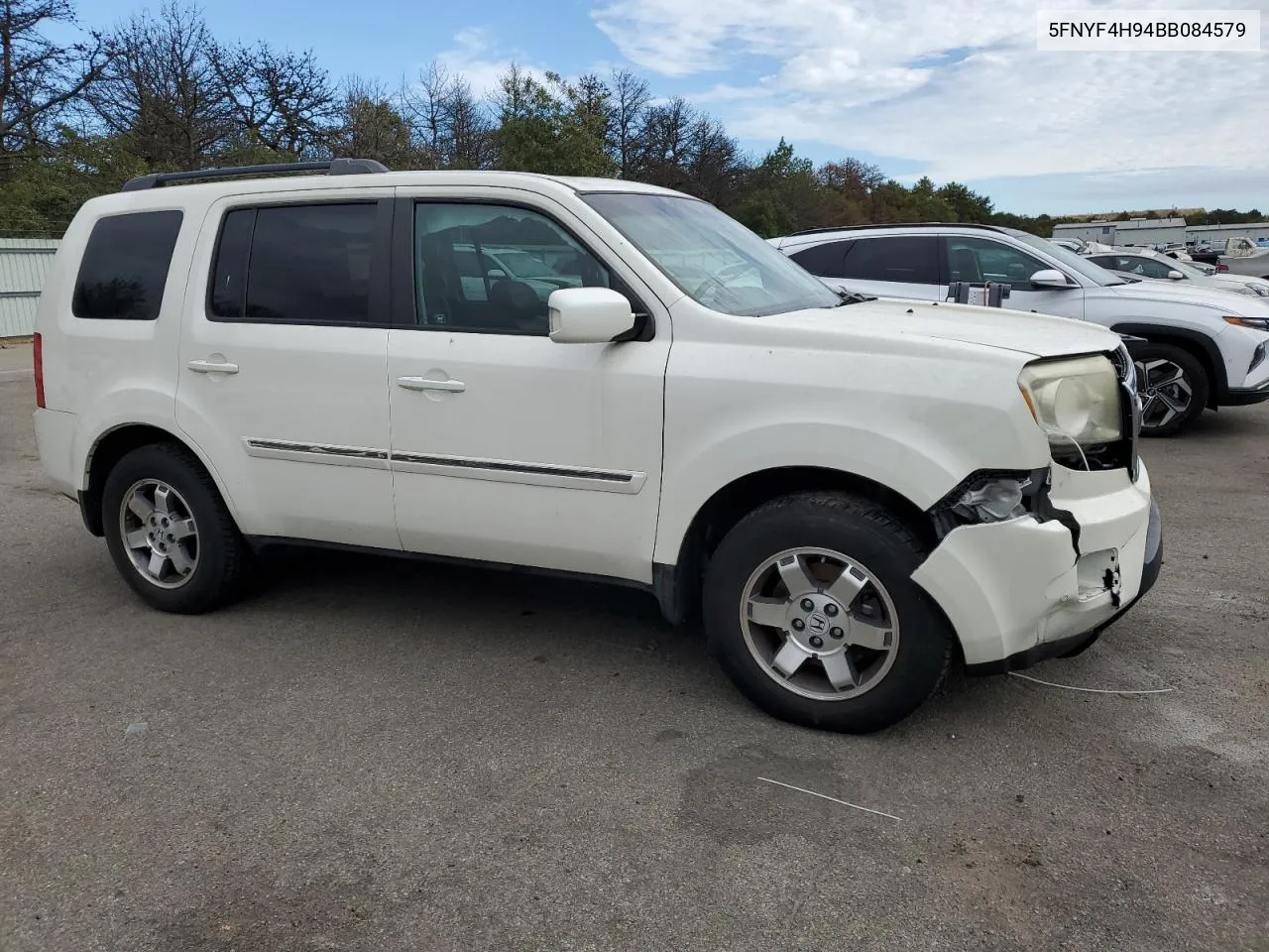 2011 Honda Pilot Touring VIN: 5FNYF4H94BB084579 Lot: 72281664