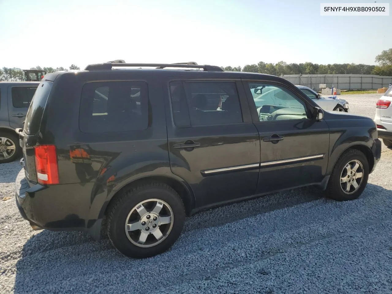 2011 Honda Pilot Touring VIN: 5FNYF4H9XBB090502 Lot: 72357794