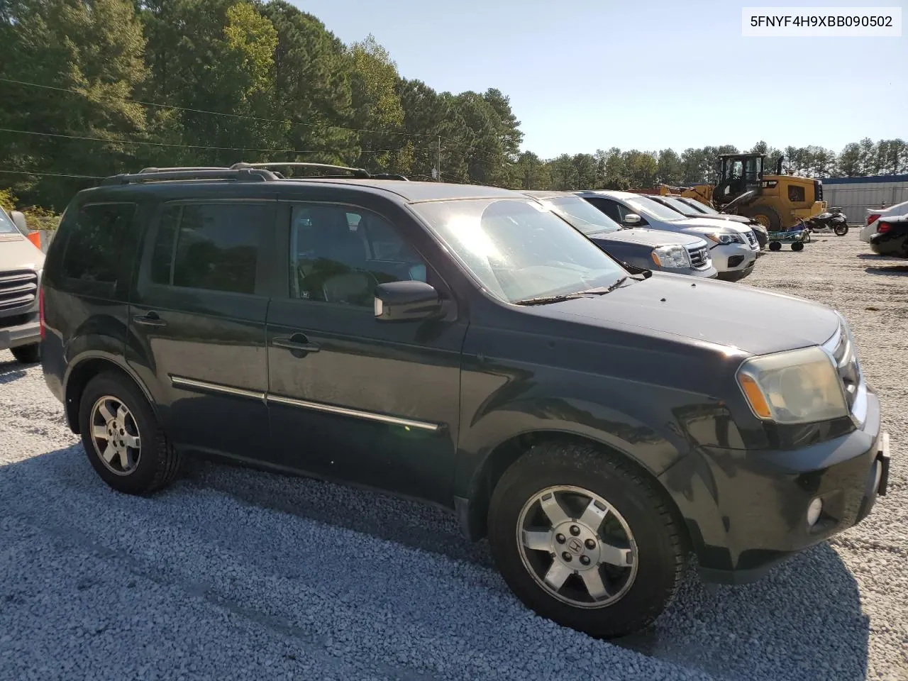 2011 Honda Pilot Touring VIN: 5FNYF4H9XBB090502 Lot: 72357794