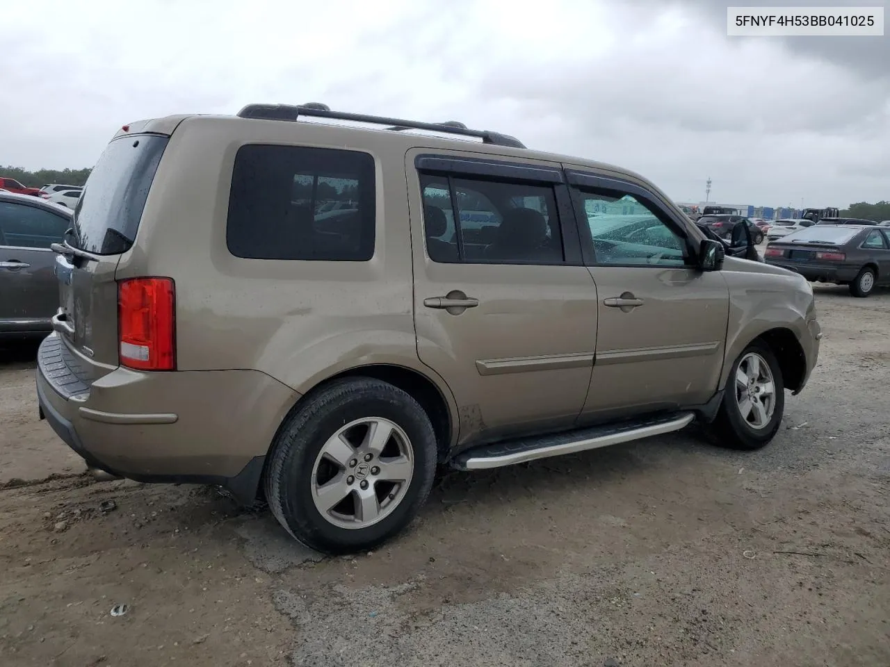 2011 Honda Pilot Exl VIN: 5FNYF4H53BB041025 Lot: 72428104