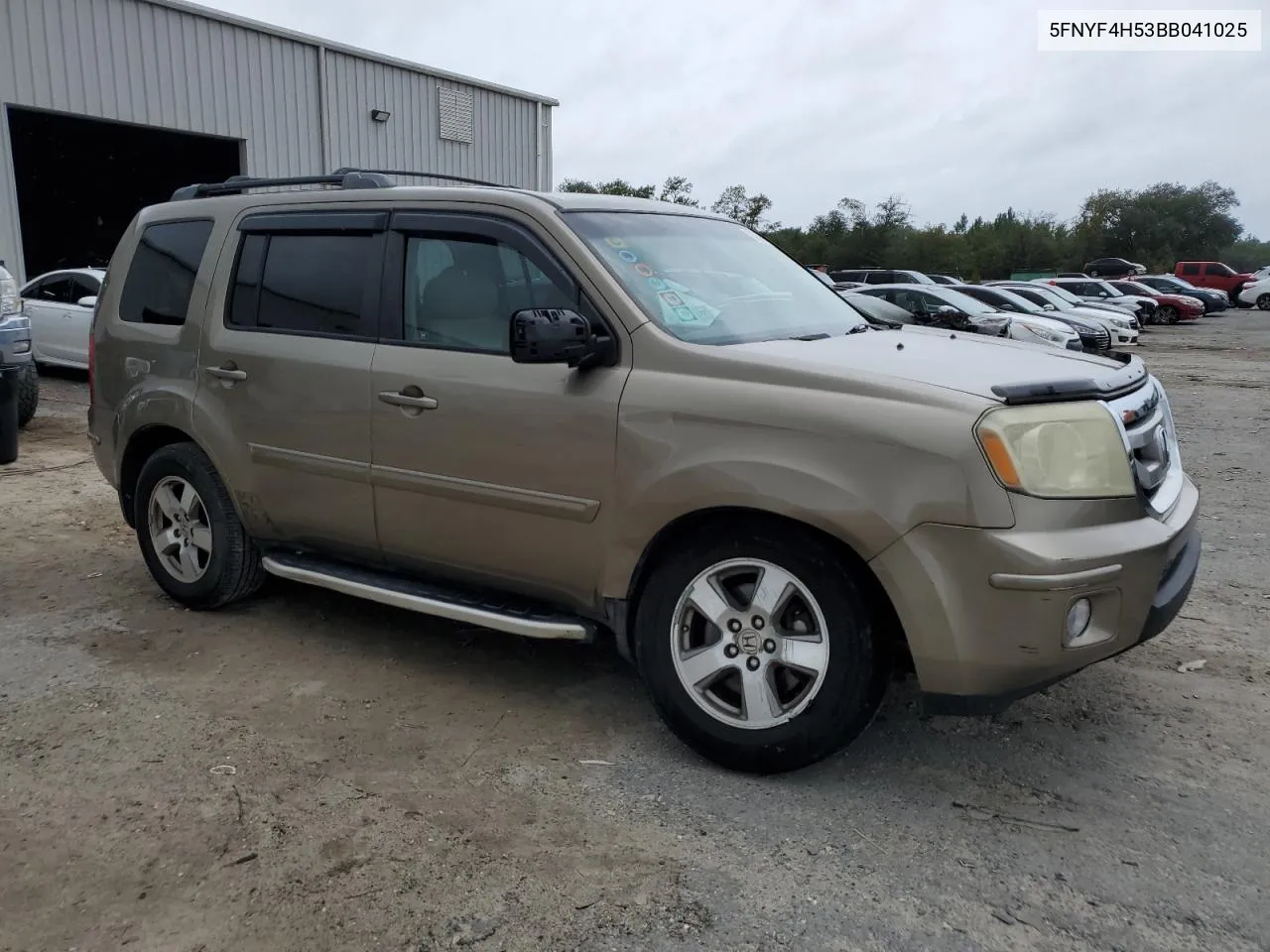 2011 Honda Pilot Exl VIN: 5FNYF4H53BB041025 Lot: 72428104