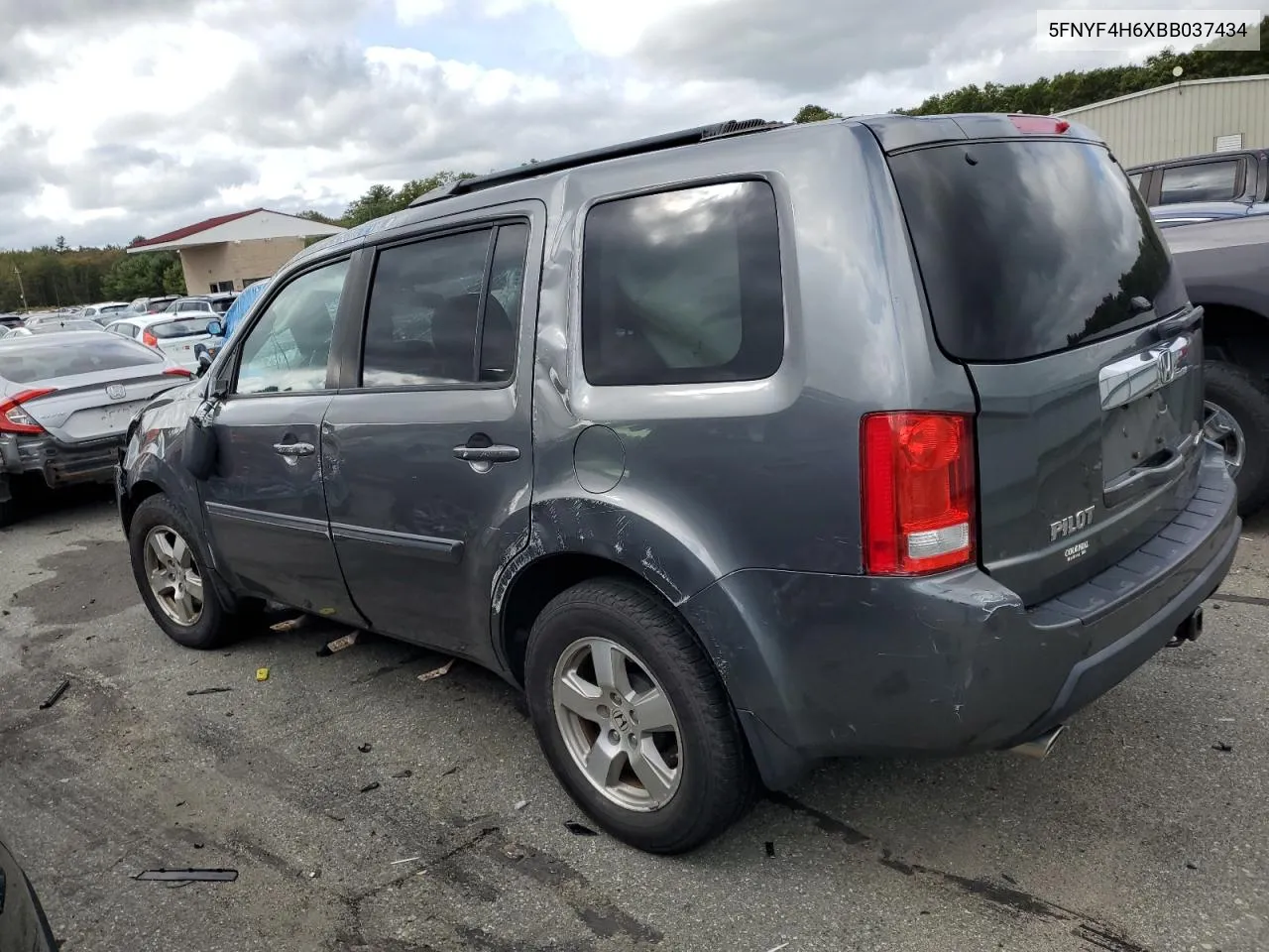 2011 Honda Pilot Exl VIN: 5FNYF4H6XBB037434 Lot: 72566064